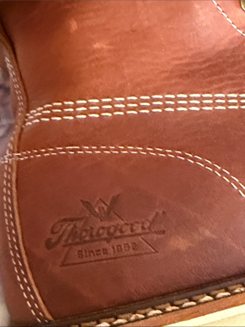 Made in USA Brown Leather Work Boot — Moc Toe - Picture 5 of 16